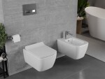 MEXEN/S - MARGO závesná WC misa vrátane sedátka s slow-slim, duroplast, biela 30420800