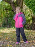 Outdoorová softshellová bunda, Pidilidi, PD1113-03, ružová - 128 | 8let