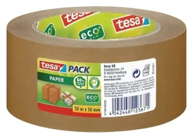 Tesa ecoLogo hnedá / Baliaca páska / papierová / 50 mm / 50 m (57180-00000-05)