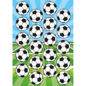 Fondánový papier predvyrazený na cupcake futbal - Dekora - Dekora