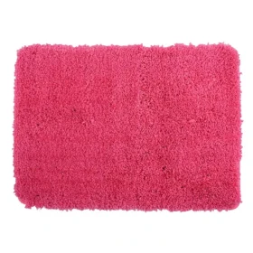 MSV MICROFIBER ružová / Kúpeľňová predložka / 50 x 70 cm / polyester / protišmyková