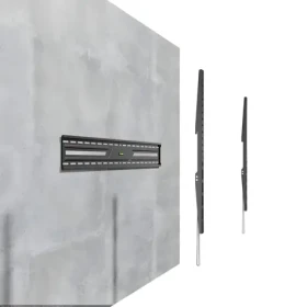 Nástenný držiak TV bez regulácie čierna / Držiak TV / fixný / 43-100” / VESA max. 900x600 mm / nosnosť 75 kg (WM-100F-01)