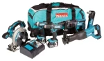 Makita DLX6038T / Sada aku náradia: DDF482 DTD152 DJR186 DSS610 DTM51 DHR202 / 18V / Li- ION / 3x 5.0 Ah (DLX6038T)