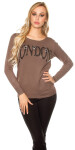 Trendy Koucla pulli LONDON with lace Einheitsgroesse