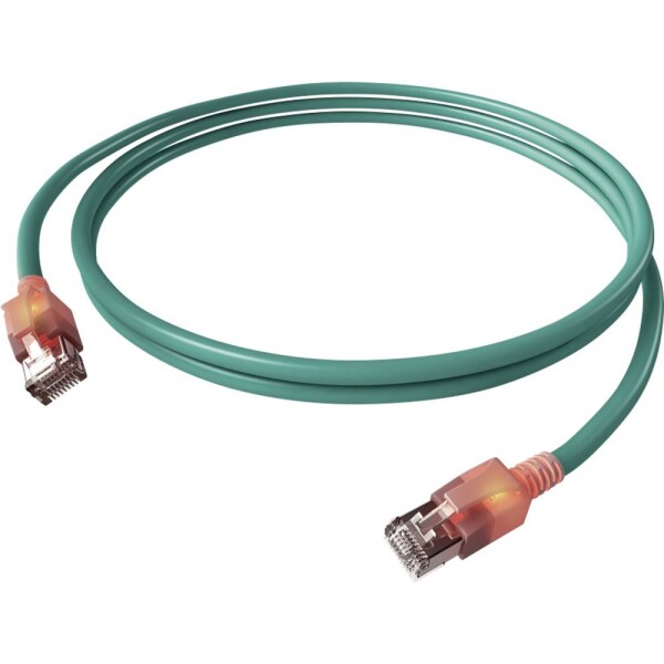 Easylan CS1OTADAD0070 RJ45 sieťové káble, prepojovacie káble CAT 6A S/FTP 7.00 m tyrkysová dvojžilový tienený, bez halogénov, samozhášavý 1 ks; CS1OTADAD0070