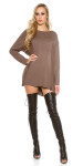 Trendy KouCla oversize sweater with mesh Cross Einheitsgroesse