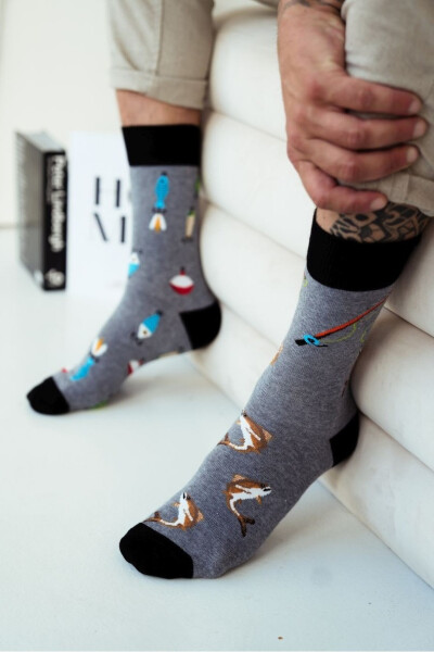 PÁNSKE PONOŽKY AVANGARD FISHING 0125.054 GREY MELANGE 43-46