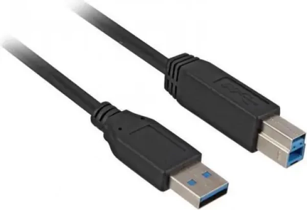 Sharkoon USB-A - USB-B čierny / Kábel USB 3.0 / 3 m / 5 Gbit/s (4044951015658)