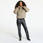 Bunda Calvin Klein Jeans Logo Short Hooded Puffer Jacket Gray L