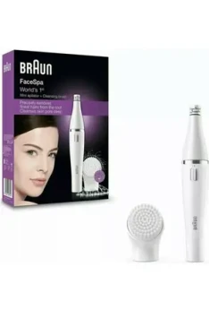 Braun Face 810 biela / epilátor tváre / čistiaca kefa tváre / Umývateľný (4210201097358)
