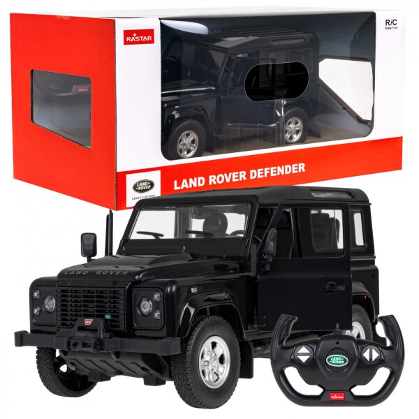 RASTAR Auto na diaľkové R/C ovládanie Land Rover Defender Rastar 1:14 čierne