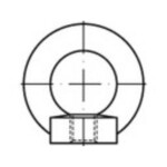 TOOLCRAFT TO-5381595 závesné oká M16 DIN 582 ocel pozinkované žiarom 10 ks; TO-5381595