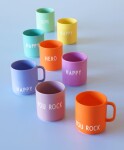 DESIGN LETTERS Porcelánový hrnček You Rock Orange 300 ml