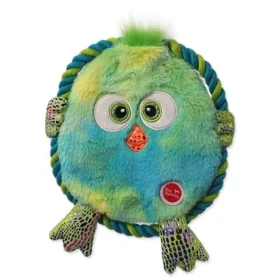 Dog Fantasy Hračka - Monsters kura šuštiaci s povrazom zelená 18cm (454-307171)