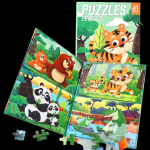 Mamido Mamido Magnetické puzzle 4v1 zvieratká MT1571