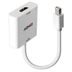 LINDY prepojovací kábel Mini DisplayPort konektory, Zásuvka HDMI-A 18 cm čierna 38319 HDMI kábel; 38319