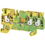 Weidmüller 1521670000 svorka ochranného vodiča 5.1 mm pružinová svorka zelená, žltá 50 ks; 1521670000