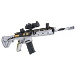 Mamido Detská puška M416 na vodné guľôčky s príslušenstvom biela