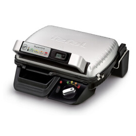 TEFAL SuperGrill GC451B12 strieborný / Kontaktný gril / 2000 W / 4 programy / Gril. plocha: 600cm2 (GC451B12)