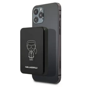 Karl Lagerfeld MagSafe Powerbanka 3000mAh čierna / Powerbanka / Bezdrôtové nabíjanie / MagSafe