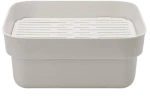 Brabantia Misa na riad s odkvapkávačom svetlo šedá / 16.1 x 34.4 x 37.4 cm (302688)