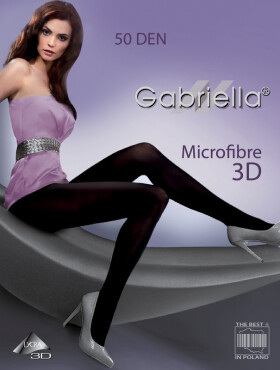 Dámské punčochové kalhoty Gabriella Microfibre 3D 120 50 den nero/černá