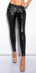 Sexy KouCla Treggings in leather look application black