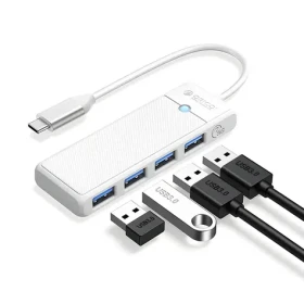 Orico PAPW4A-C3 biela / USB hub / 4X USB-A 3.0 / kábel 1 m