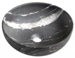 SAPHO - RONDANE keramické umývadlo na dosku priemer 41cm, carnico marmor AR435CM