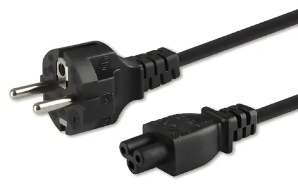 Napájecí kabel s koncovkou Clover (C5) CL-67 / Napájecí kabel / 1,2 m / balení 10 ks (SAVIO CL-67Z)