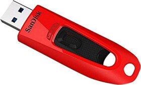 SanDisk Ultra 64 GB červená / Flash Disk / USB 3.0 / čítanie: až 100MBs / zápis: 40MBs (SDCZ48-064G-U46R)