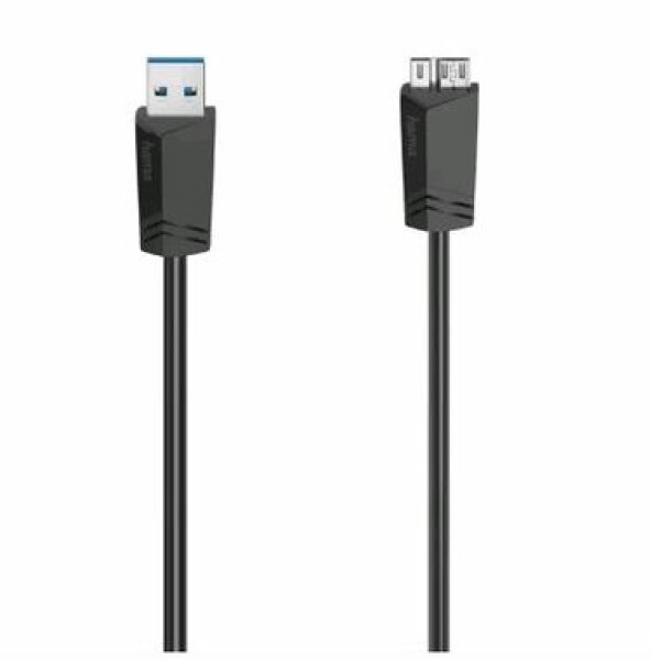 Hama 200626 micro USB 3.0 kábel USB-A na MicroUSB 3.0 0.75 m čierna (200626-H)