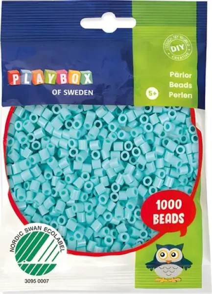 PLAYBOX Zažehľovacie korálky tyrkysové