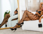 Sexi sieťované pančuchy R39154 čierne - In-Stylefashion UNI