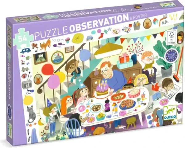 DJECO Puzzle Observation: Narodeninová párty