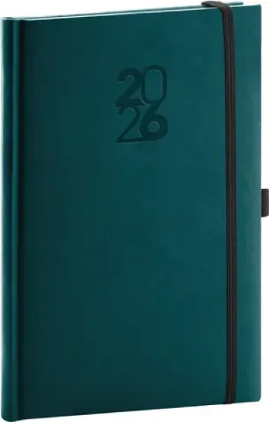 NOTIQUE Týždenný diár Aprint Top 2026, petrolejový, 15 x 21 cm (PGD-TA5AT-6730)