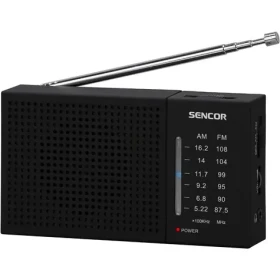 Sencor SRD 1800 čierna / Prenosné rádio / FMAM / 2x AA / AUX (8590669286652)