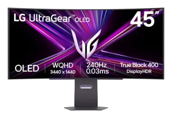 44.5" LG 45GX900A-B čierna / Monitor / OLED / 3440x1440 / 21:9 / 240Hz / 275 cd/m2 / 2x HDMI+DP / Repro (45GX900A-B)