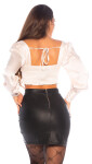 Sexy top Koucla Satin-Look Crop top Einheitsgroesse