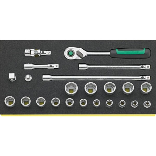Stahlwille TCS 3/8 ZOLL 456/16/7 QR súprava nástrčných kľúčov, 96830370; 96830370