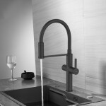 INVENA - Drezová batéria s filtrom PERISA čierna BZ-51-F04-V