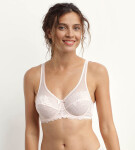 Dámska čipkovaná podprsenka DIM GENEROUS ESSENTIEL UNDERWIRE BRA - DIM - svetlo ružová 90 B