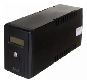 Digitus Line-Interactive LCD Basic / Záložný zdroj UPS / 600VA/360W / AVR / 12V/7Ah / 2x Schuko CEE 7/3 (DN-170063-LCD-B)