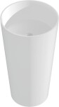 MEXEN - Onyx-01 Voľne stojace umývadlo z liateho mramoru 45 x 45, biela mat 26524500
