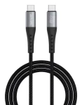 4smarts PrimeCord čierna / Kábel USB-C / 60W / Power Delivery / 1,5 m