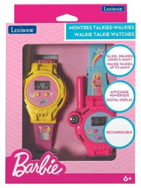 LEXIBOOK Hodinky s vysielačkou Barbie