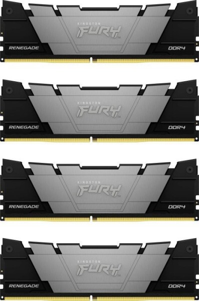 Kingston FURY Renegade Black 32GB (4X 8GB) DDR4 2666MHz / CL13 / DIMM / 1.2V / Non-ECC / Un-Registered (KF432C16RB2K4/32)