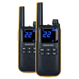 Sencor SMR 700 žltá / 2x vysielačka / LCD / VOX / 16 kanálov (8590669381449)