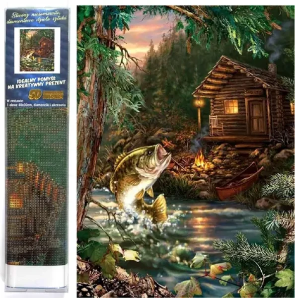 Norimpex Diamantové maľovanie Rybárska chata