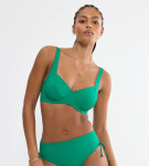 MIX & MATCH SUMMER - Plavková podprsenka s kosticami pre prirodzenú podporu Triumph PALM GREEN 48D